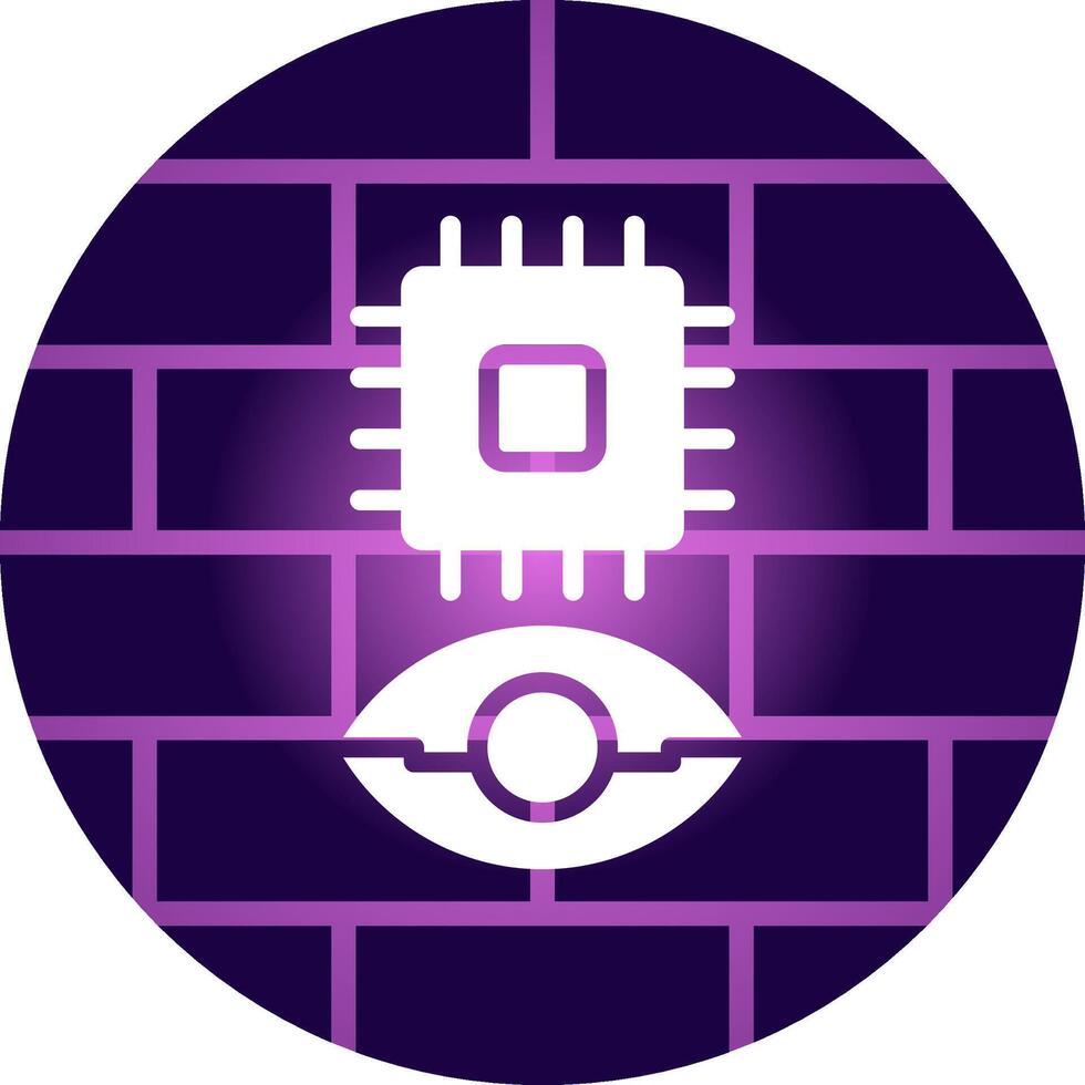 Eye Augmentation Creative Icon Design vector