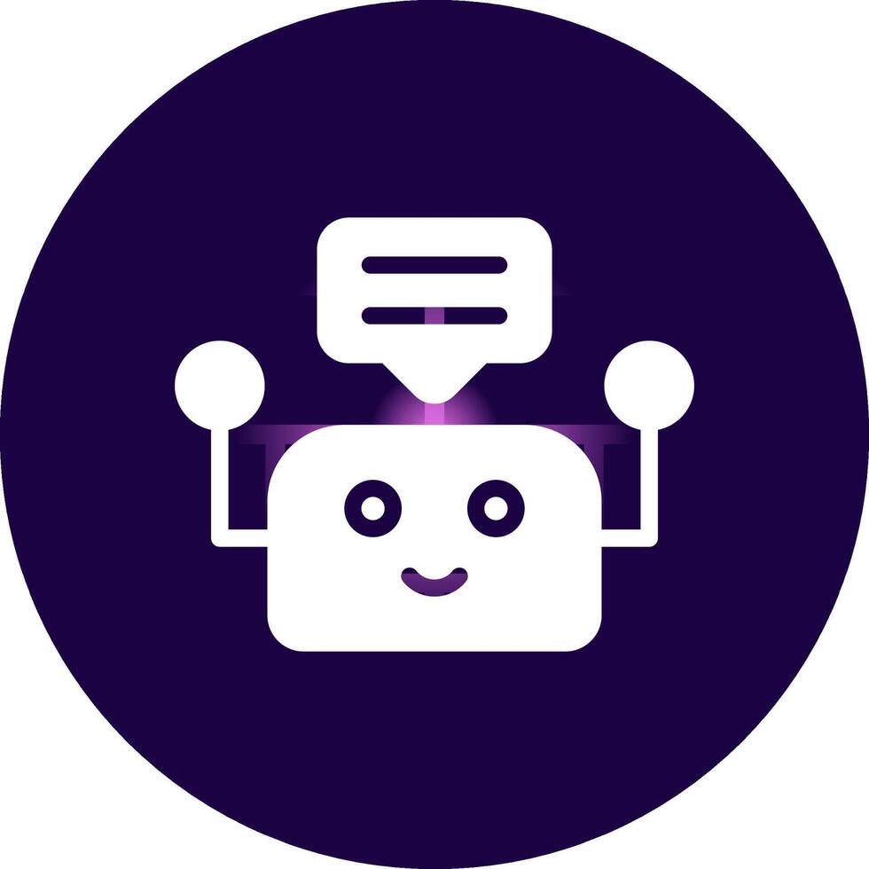 Chatbot Creative Icon Design vector