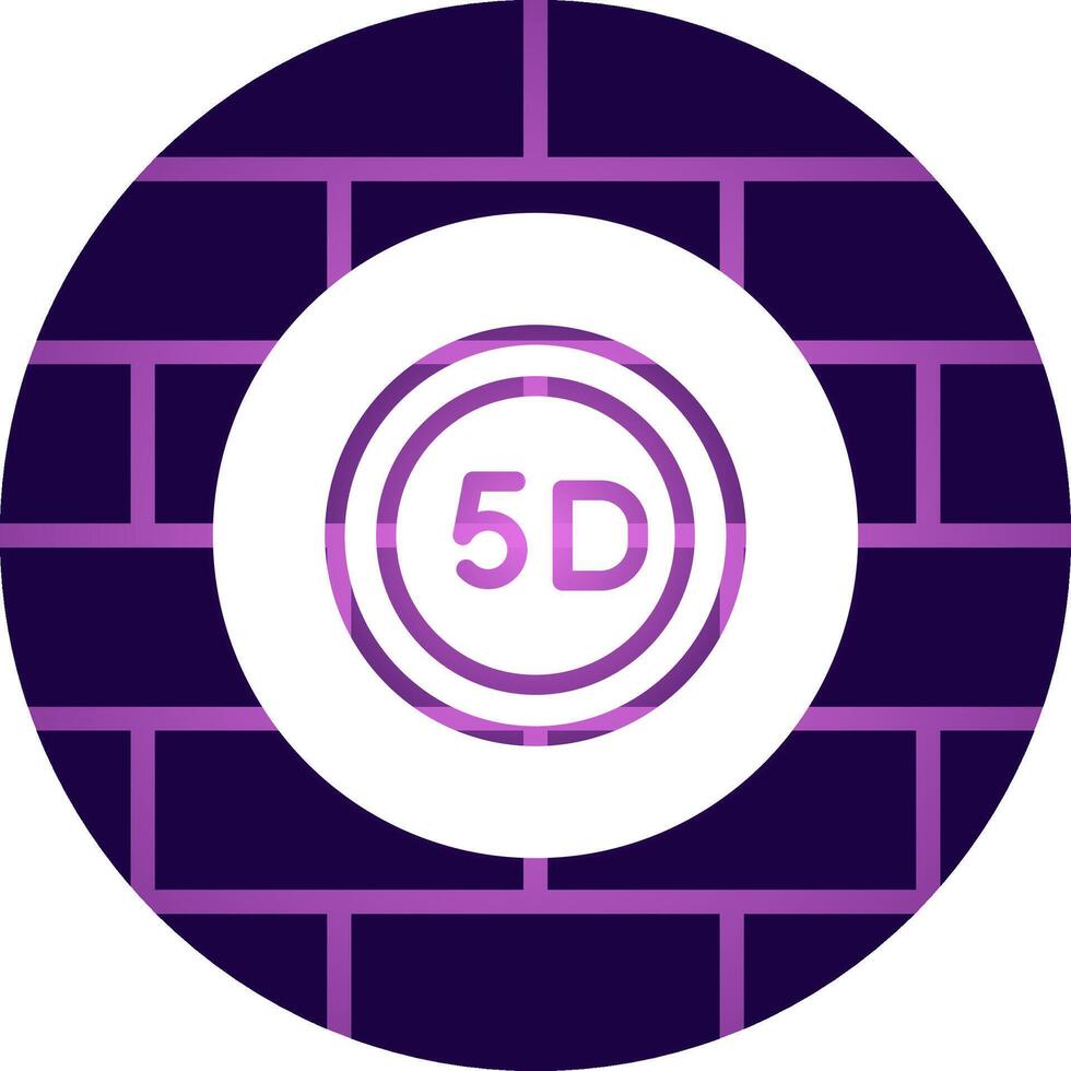 5D Data Storage Creative Icon Design vector