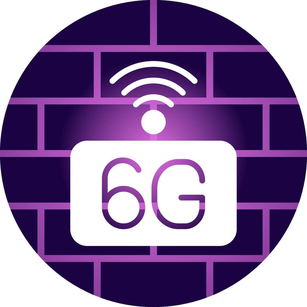 6G Network Creative Icon Design vector