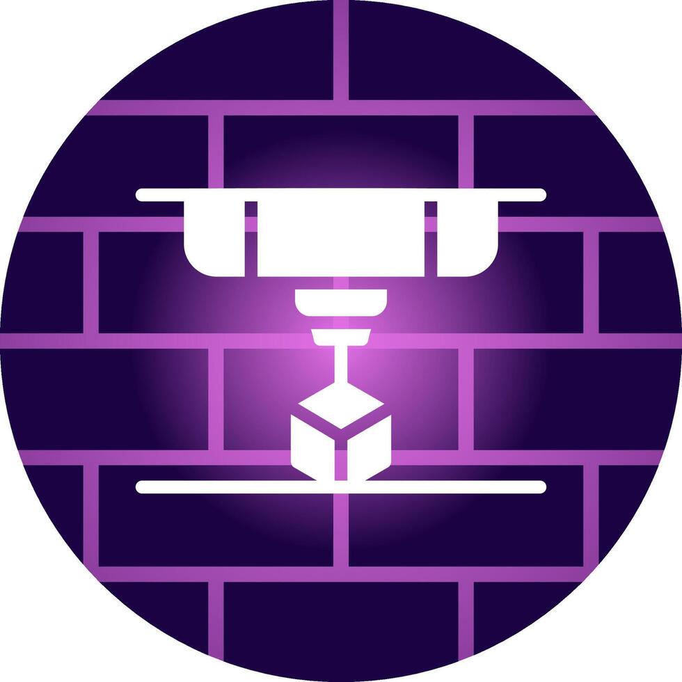 3D Printing Creative Icon Design vector