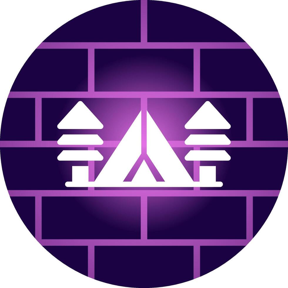 Tent Creative Icon Design vector