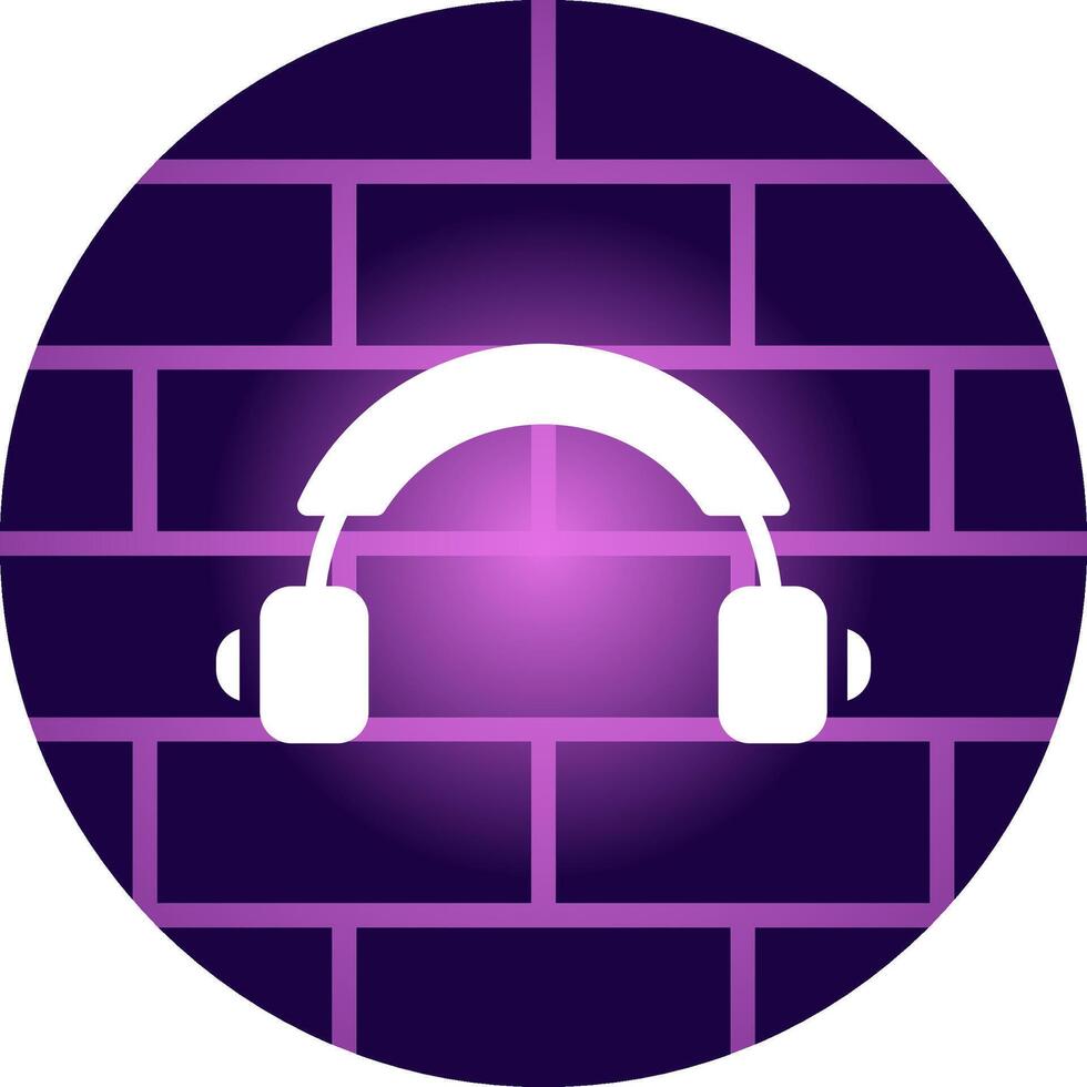 Headphone Creative Icon Design vector