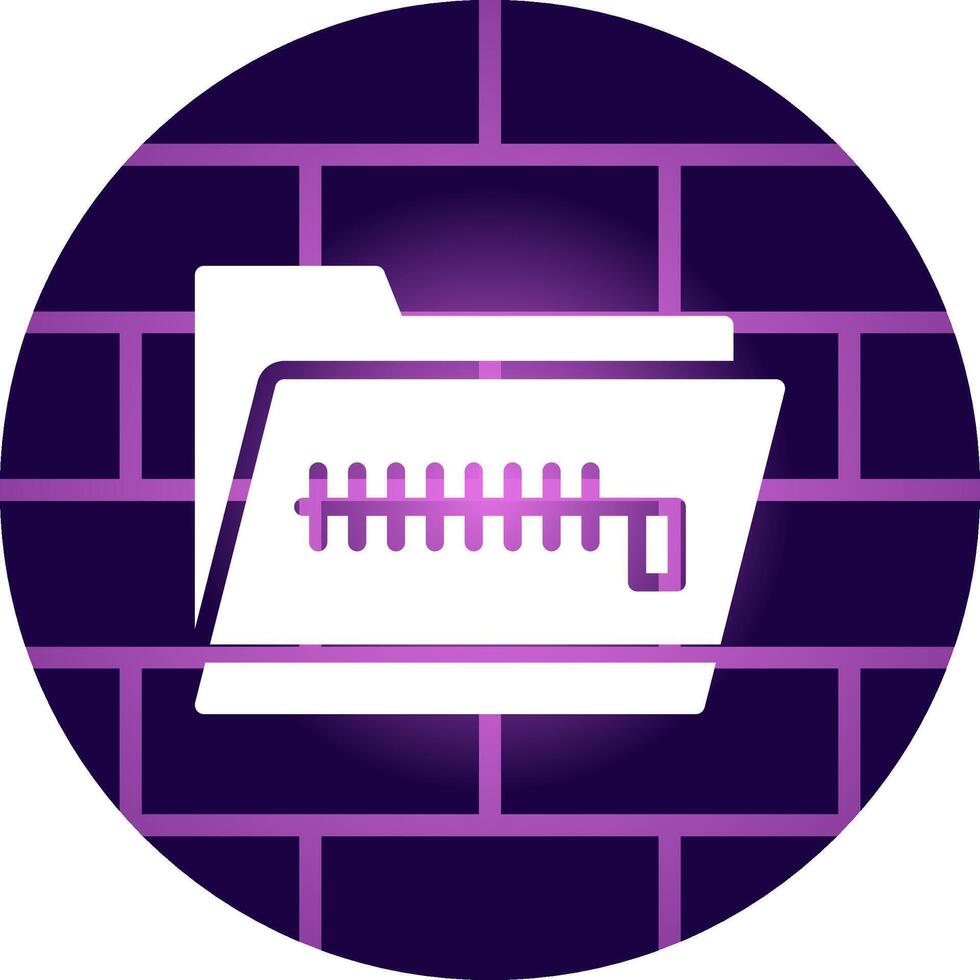 Zip Folder Creative Icon Design vector