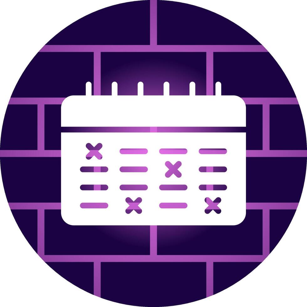 Schedule Creative Icon Design vector