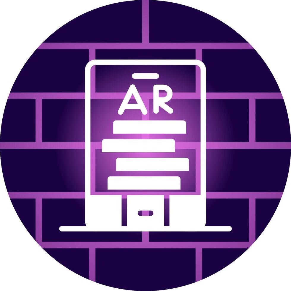 Ar Tumbling Blocks Creative Icon Design vector