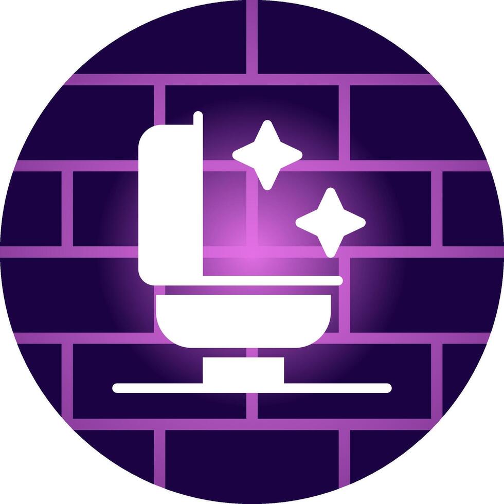 Bathroom Cleaning Creative Icon Design vector