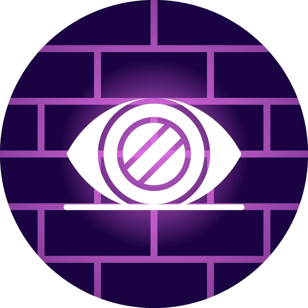 Glaucoma Creative Icon Design vector