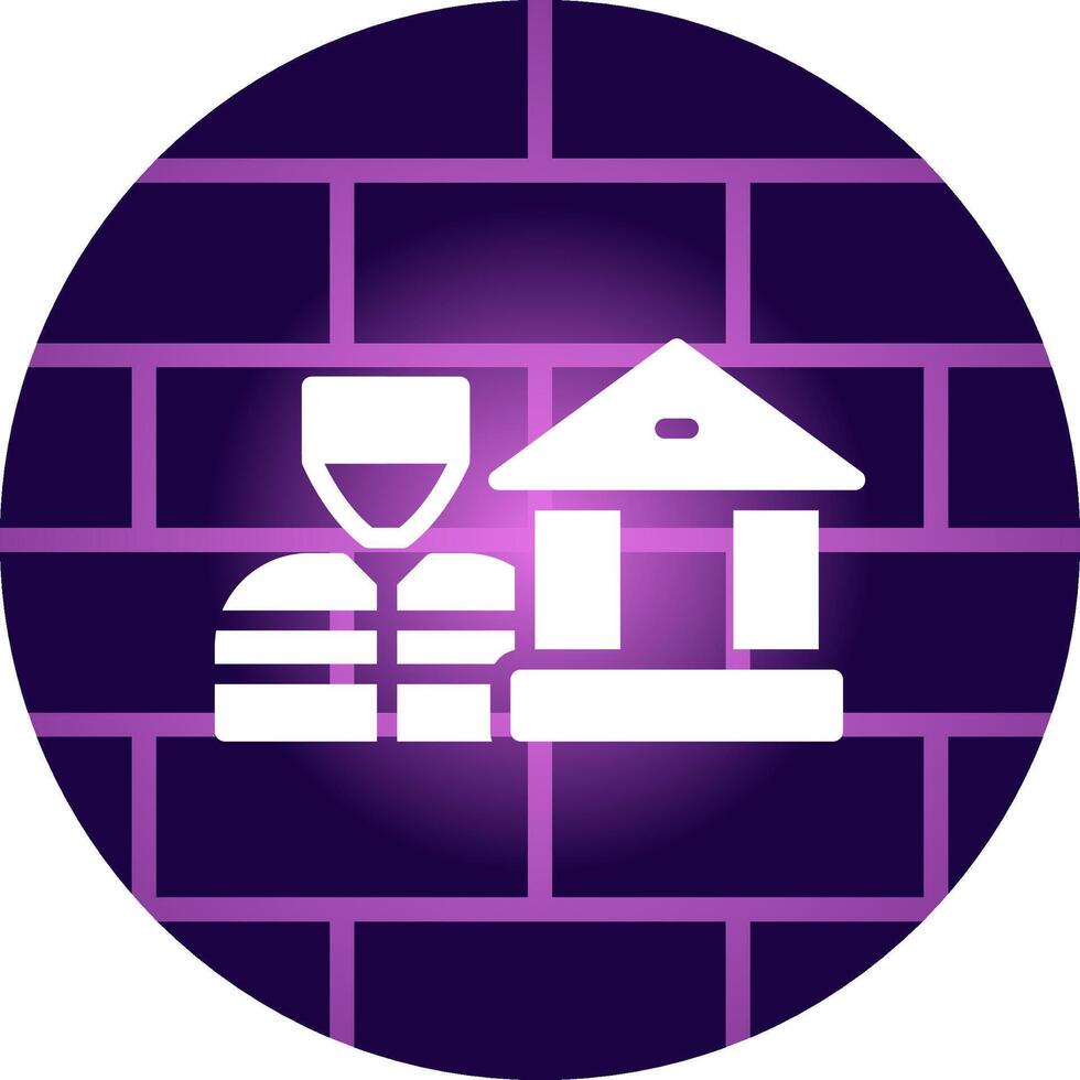 Bank Robbery Creative Icon Design vector