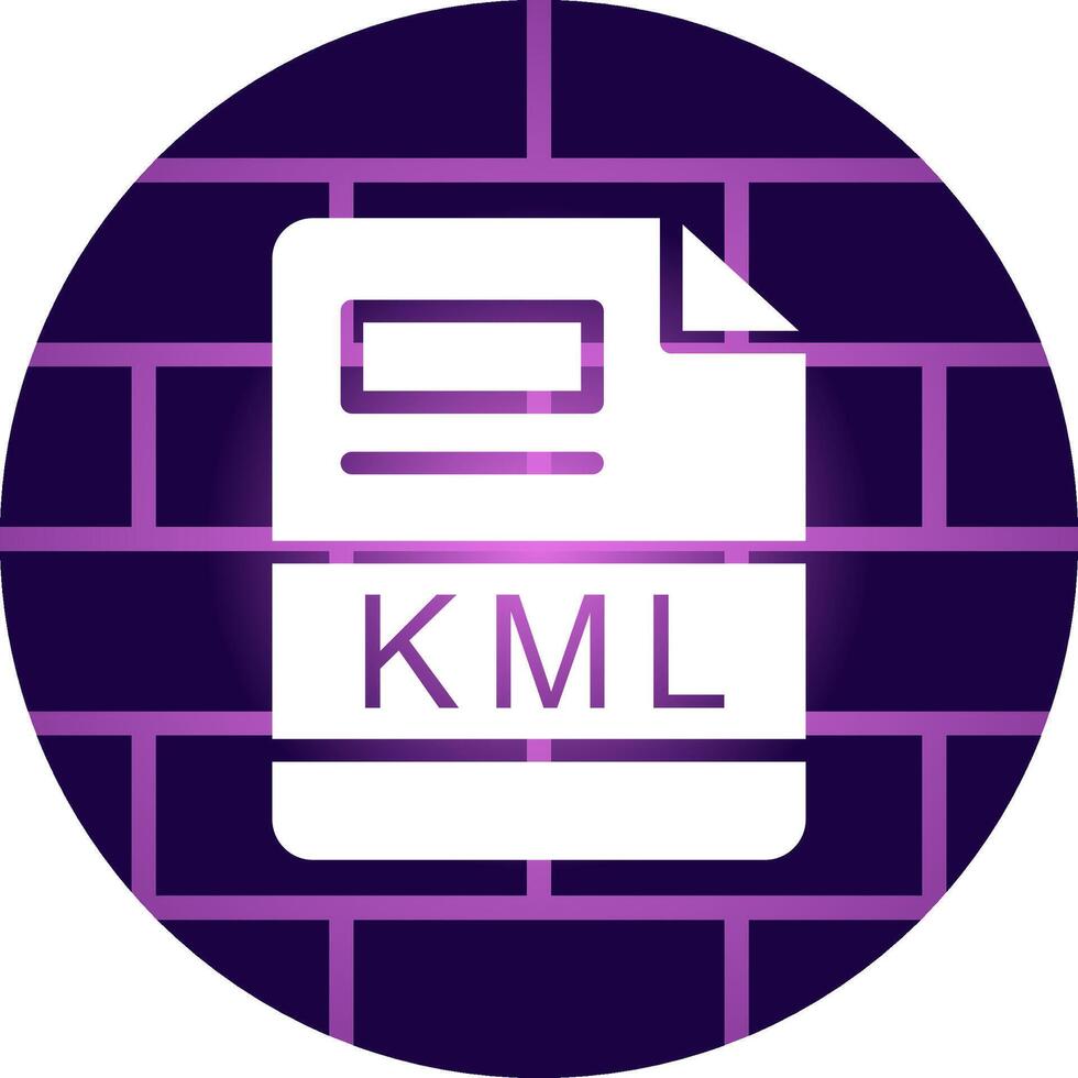 KML Creative Icon Design vector