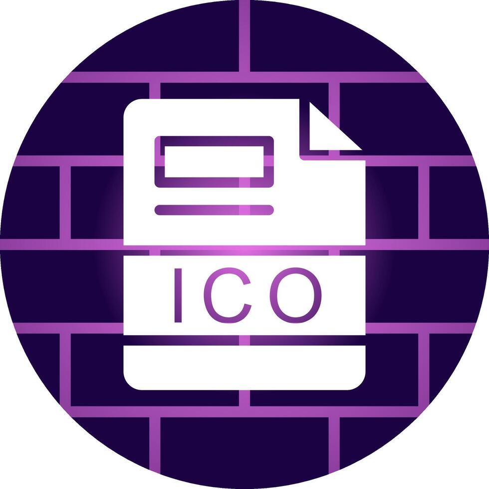 ICO Creative Icon Design vector