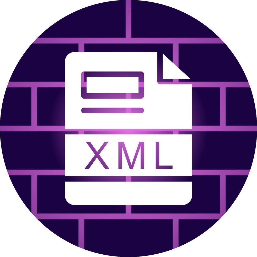 XML Creative Icon Design vector