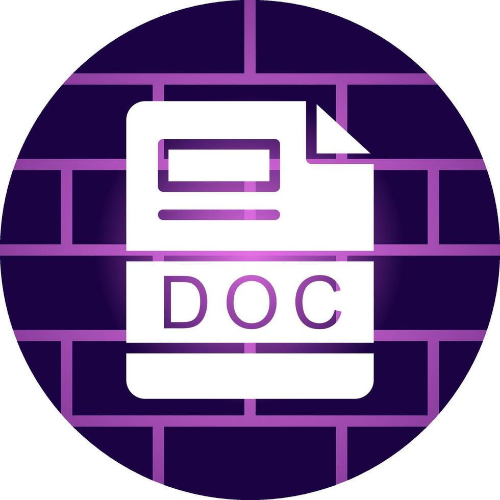 DOC Creative Icon Design vector
