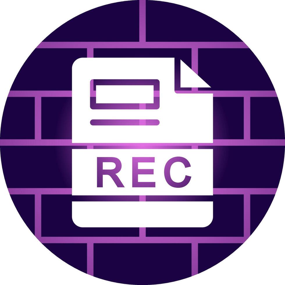 REC Creative Icon Design vector