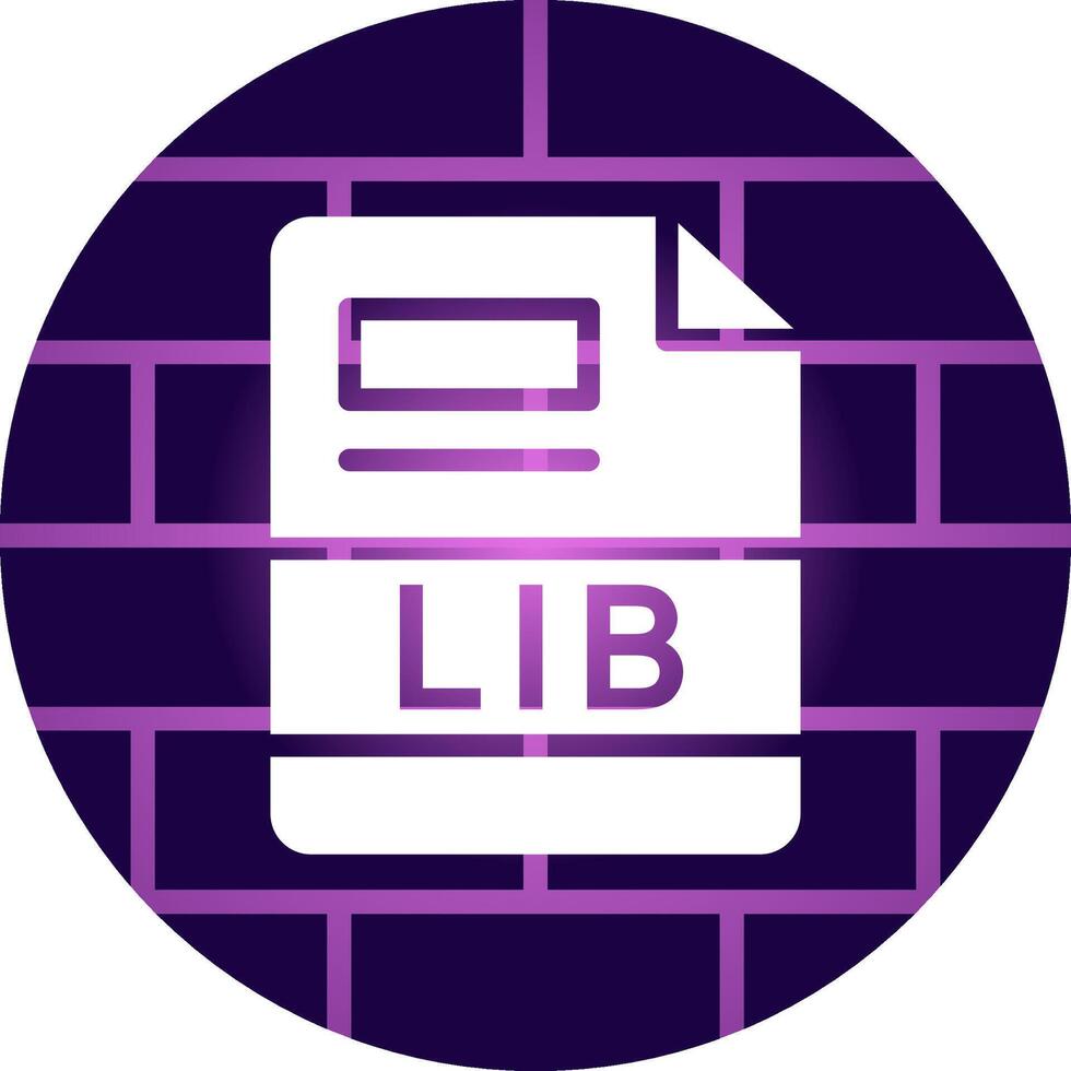 LIB Creative Icon Design vector