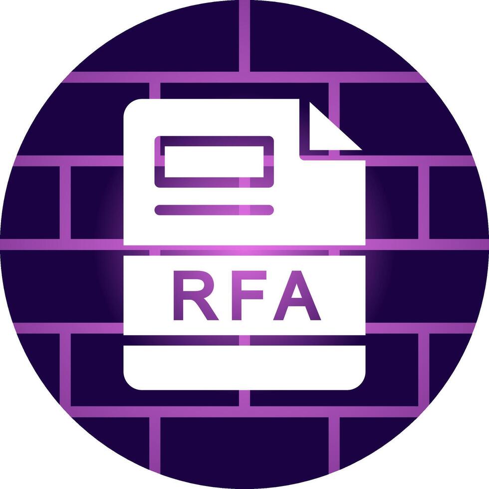 RFA Creative Icon Design vector