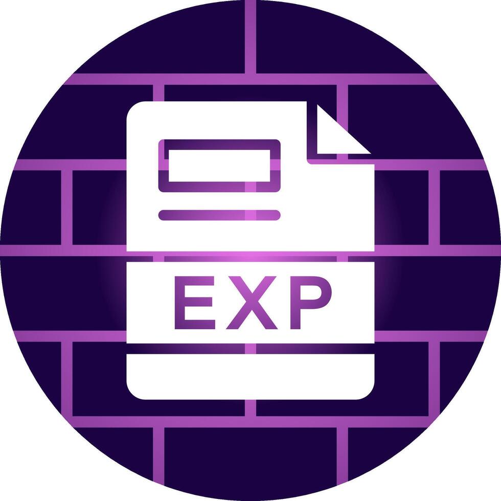 EXP Creative Icon Design vector