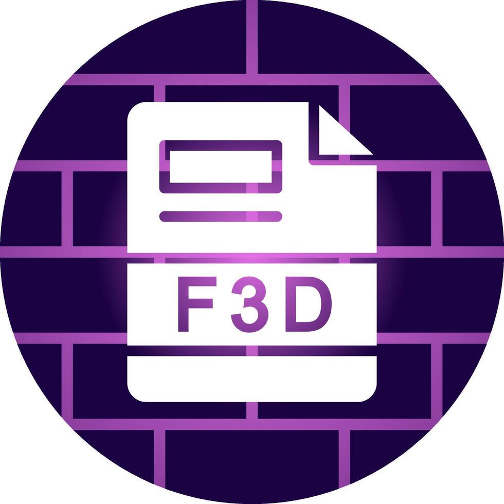 F3D Creative Icon Design vector