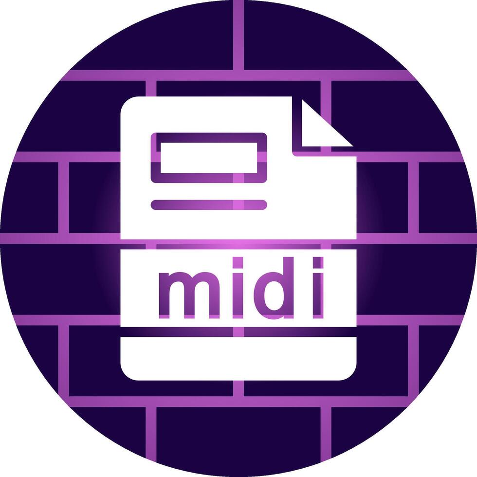 midi Creative Icon Design vector