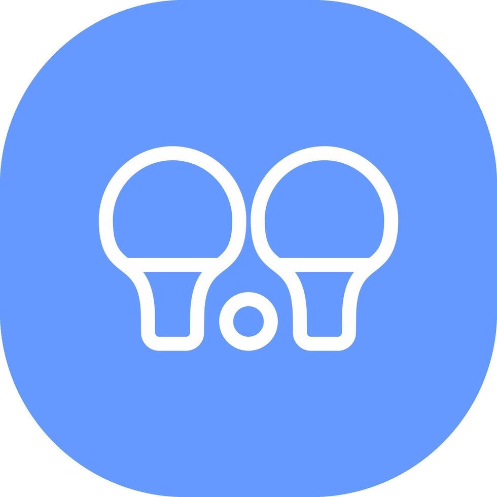 Ping Pong Creative Icon Design vector