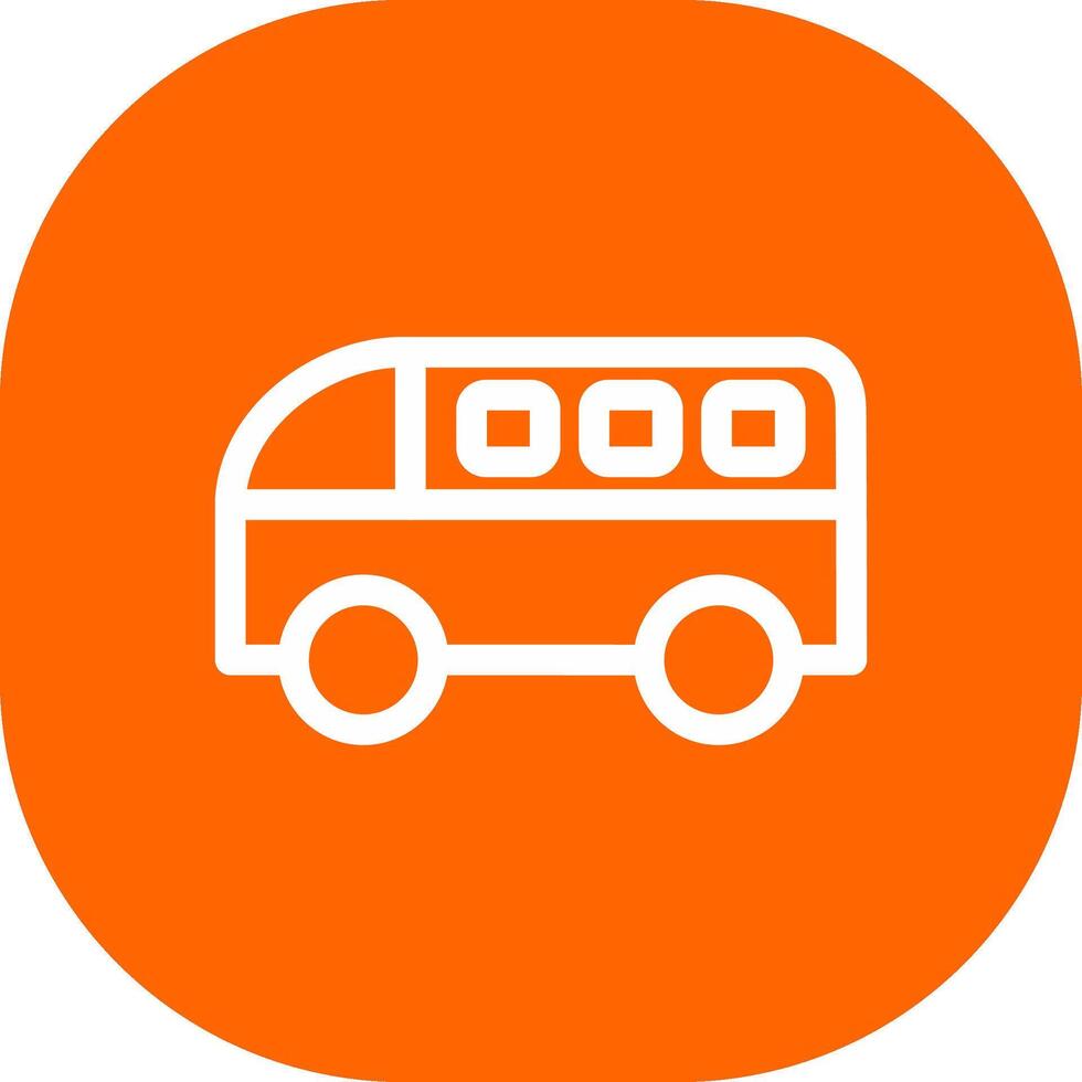 Minivan Creative Icon Design vector