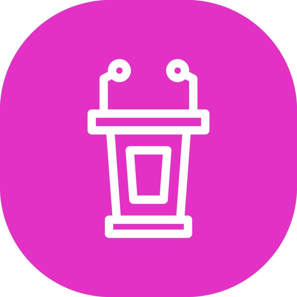 Lectern Creative Icon Design vector