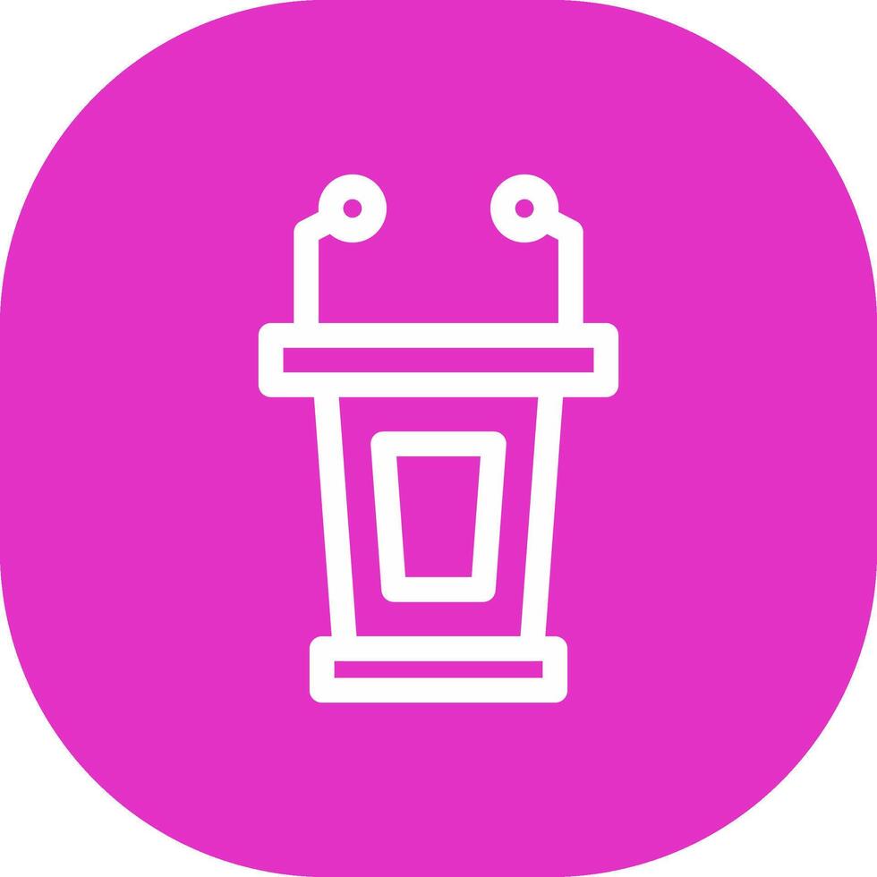 Lectern Creative Icon Design vector