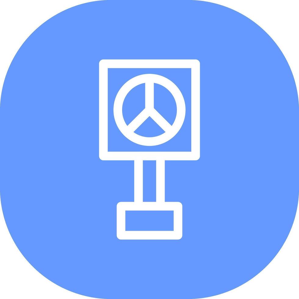 Peace Sign Creative Icon Design vector