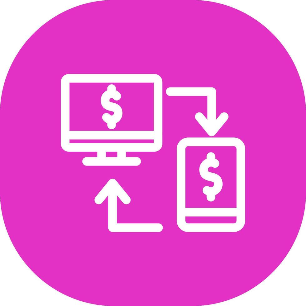 Online Transfer Creative Icon Design vector