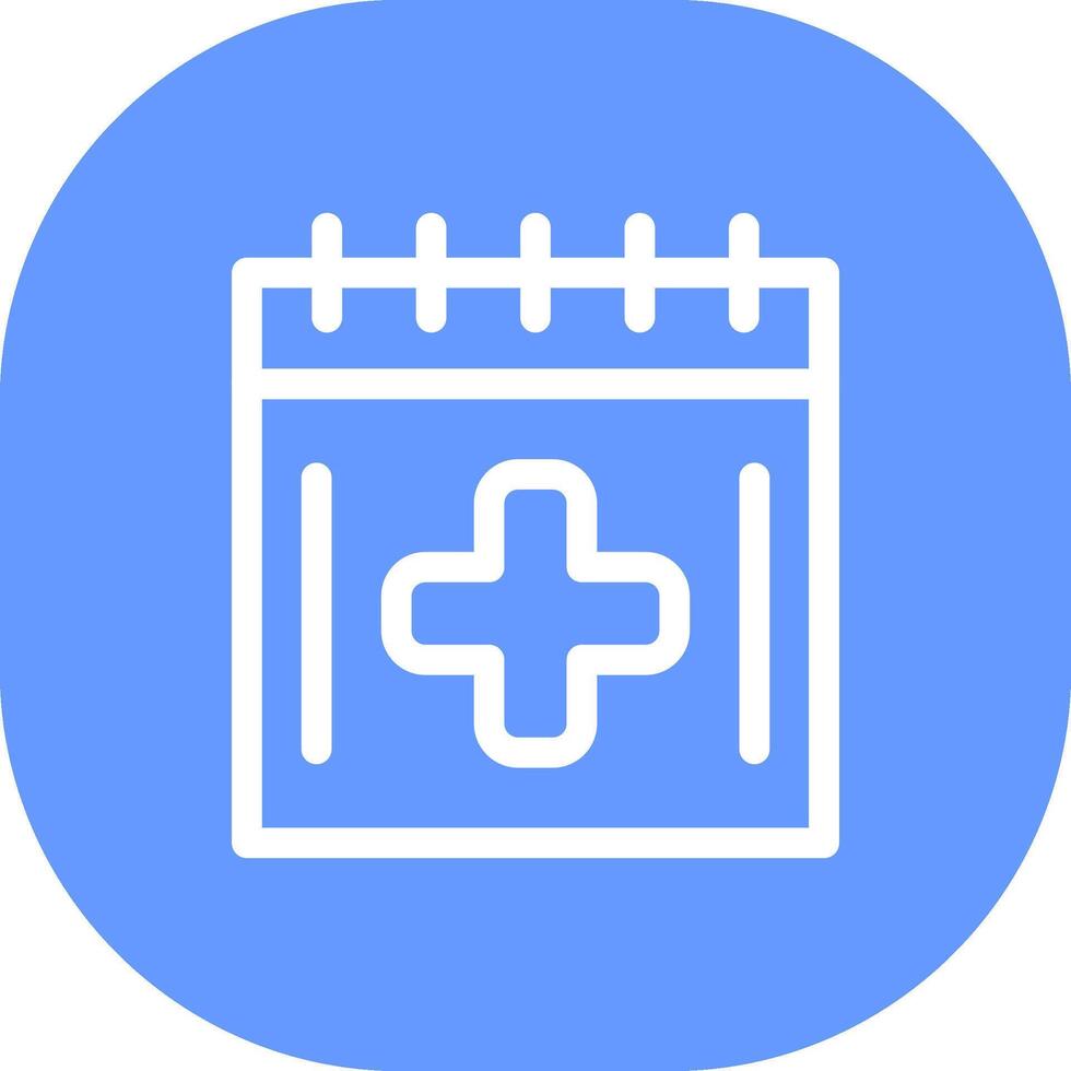 Medical Appointment Creative Icon Design vector