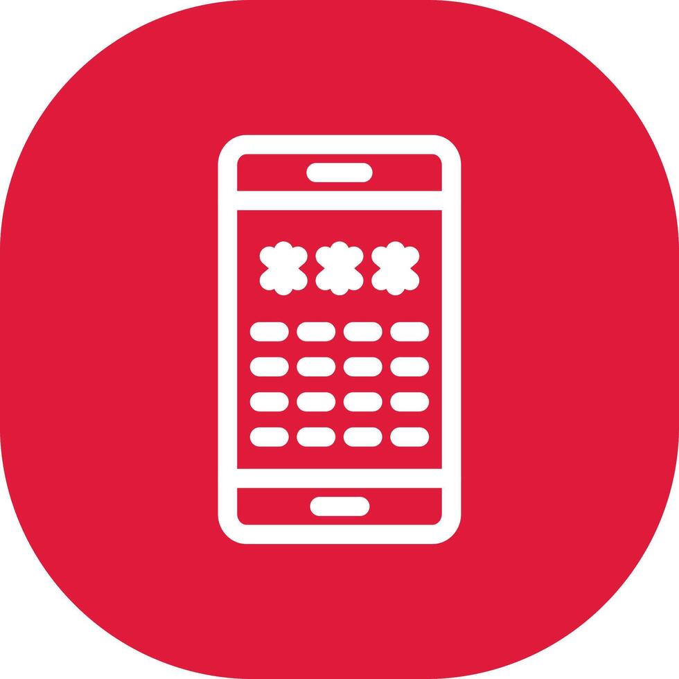 Pin Code Creative Icon Design vector