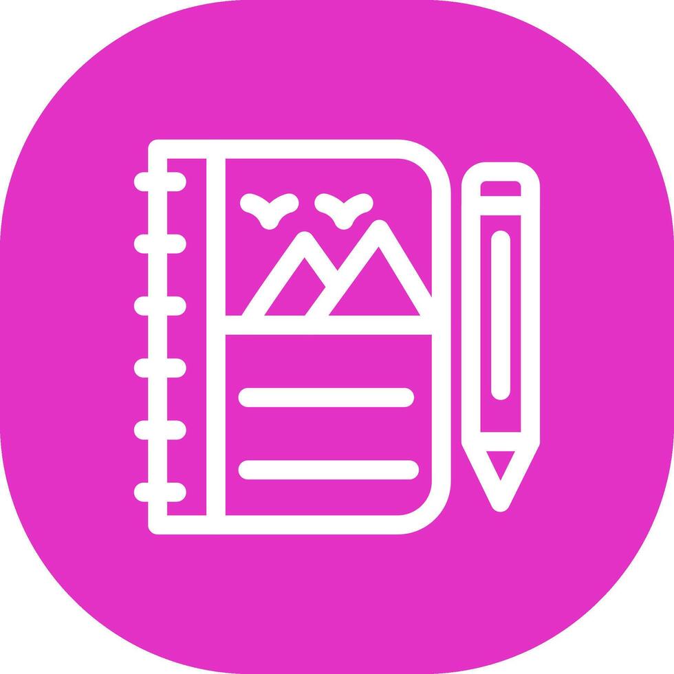 Sketchbook Creative Icon Design vector