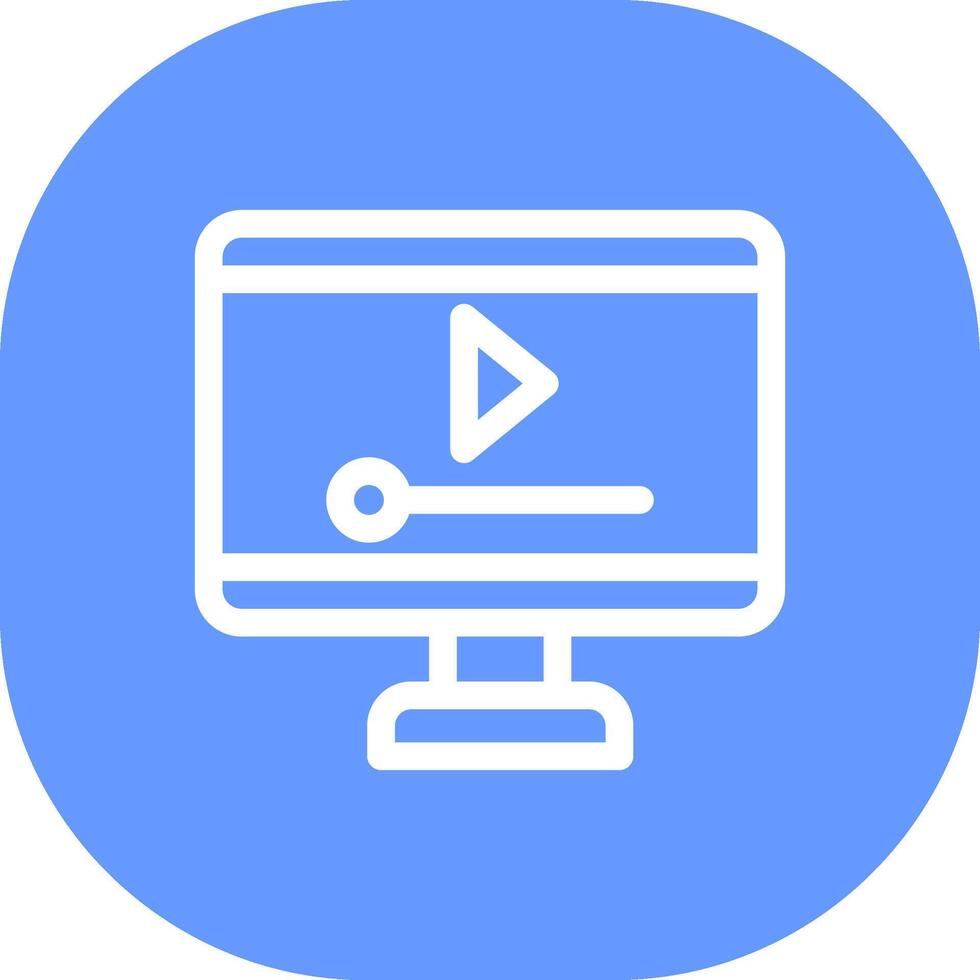 Video Player Creative Icon Design vector