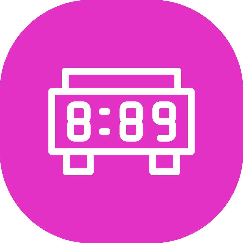 Digital Clock Creative Icon Design vector