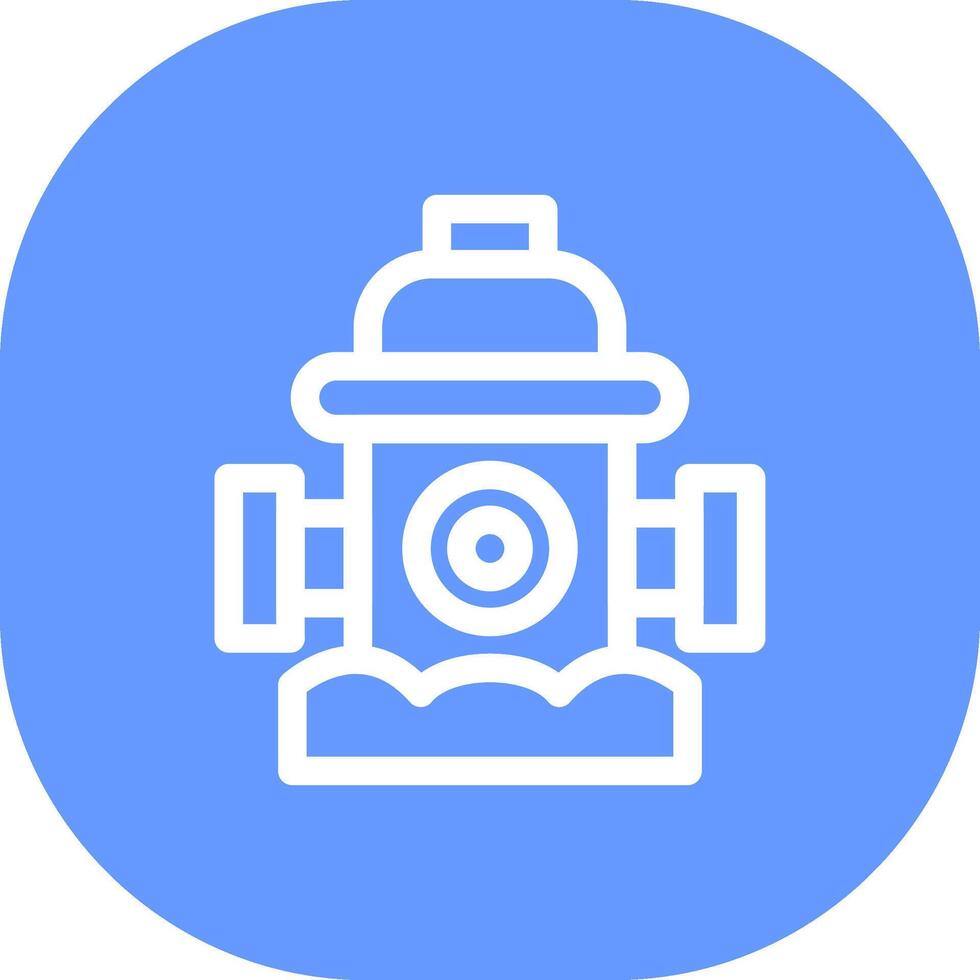Fire Hydrant Creative Icon Design vector