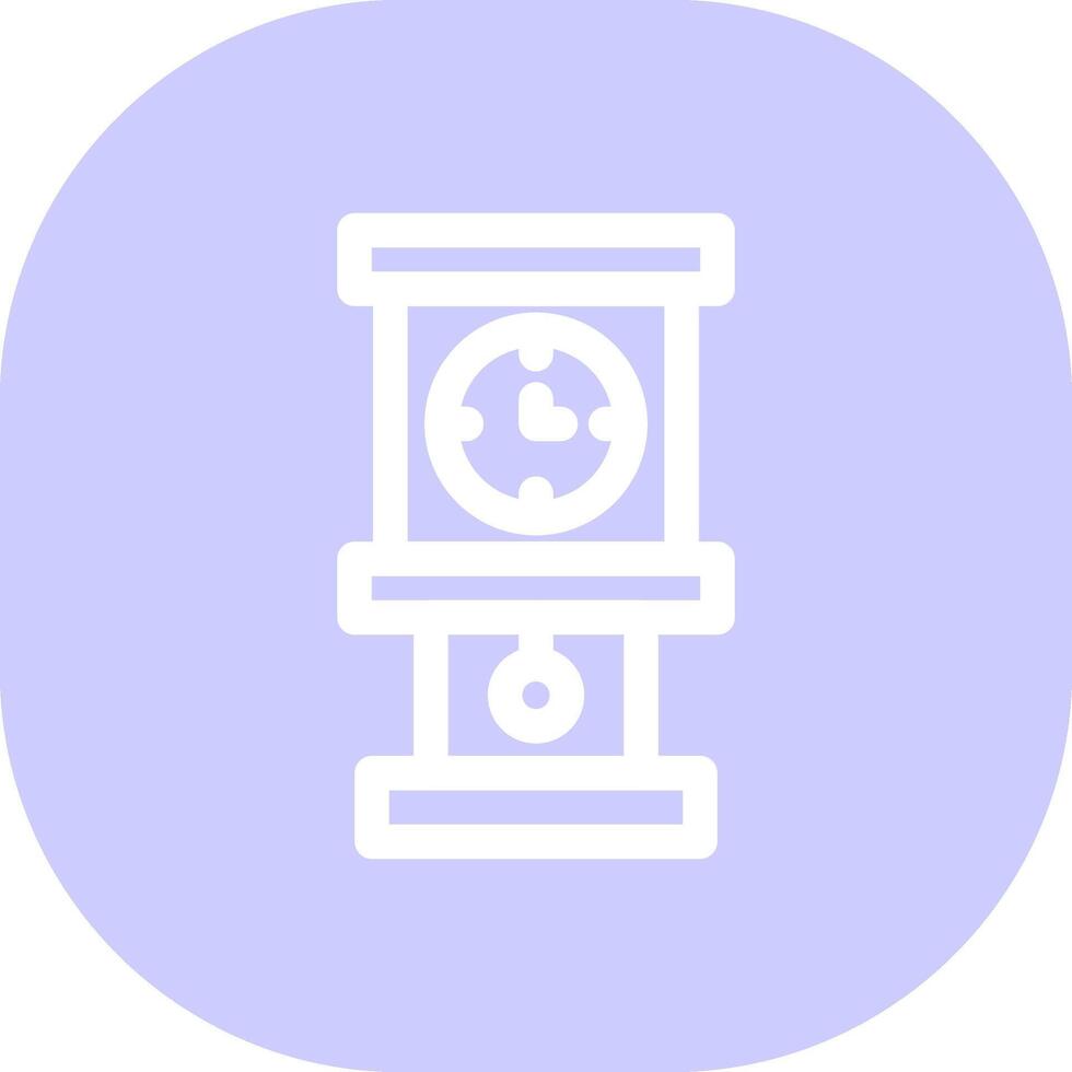 Grandfather Clock Creative Icon Design vector