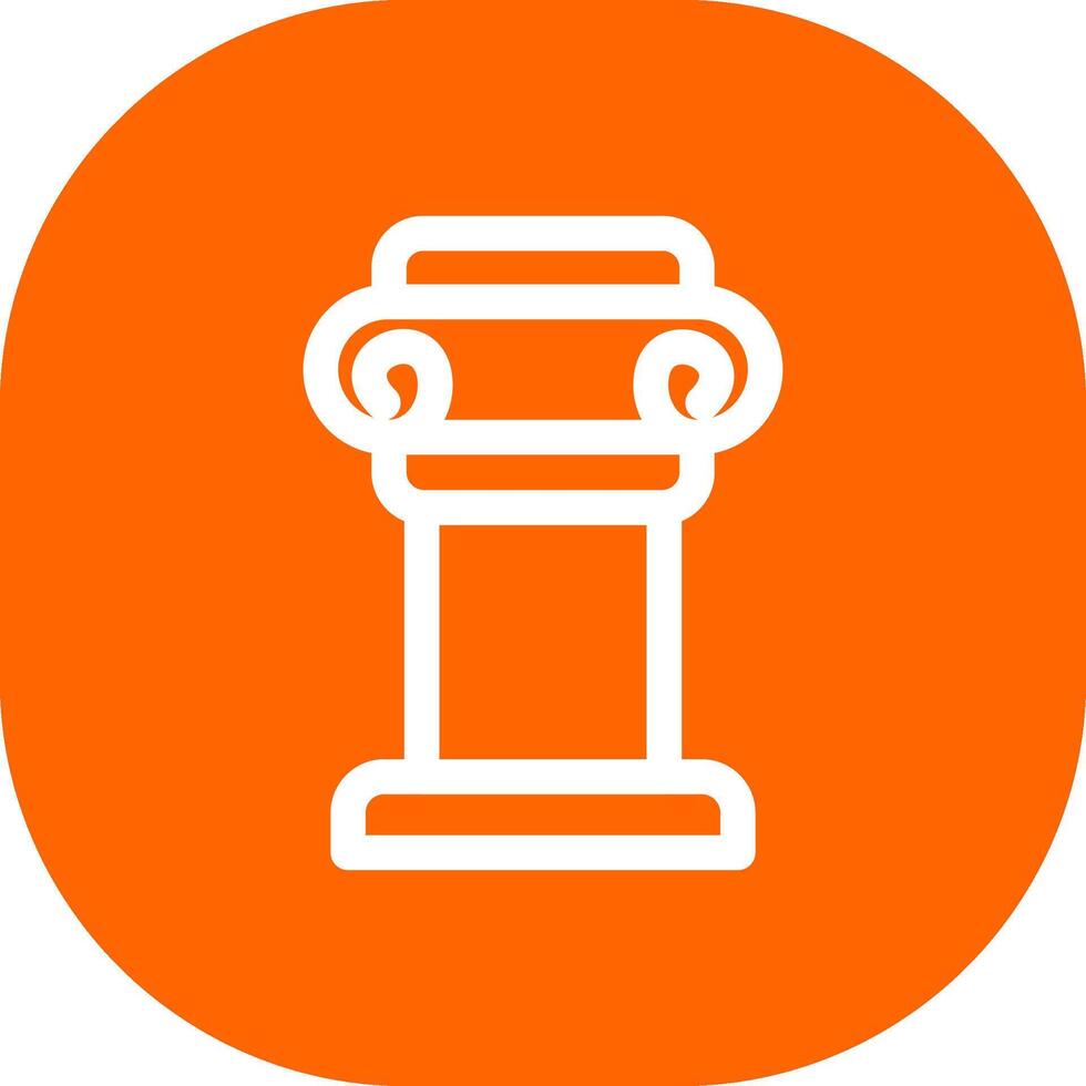 Pillar Creative Icon Design vector