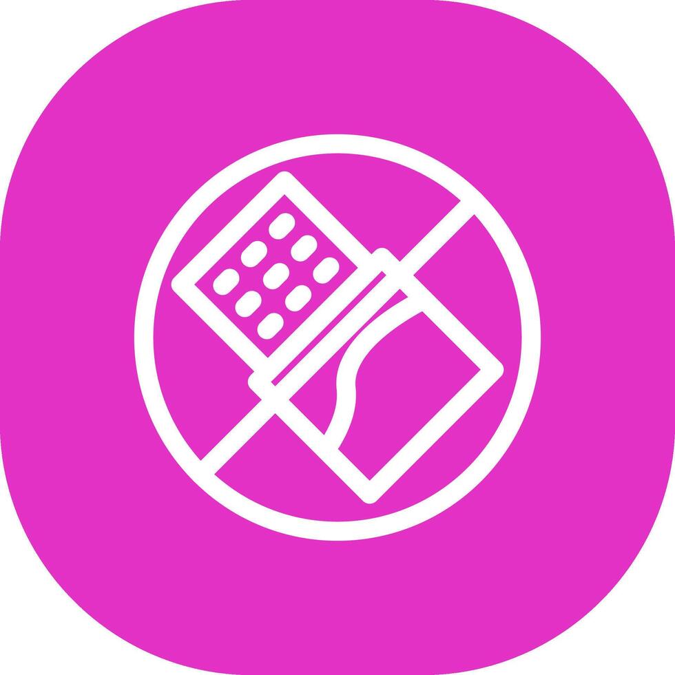 No Chocolate Creative Icon Design vector