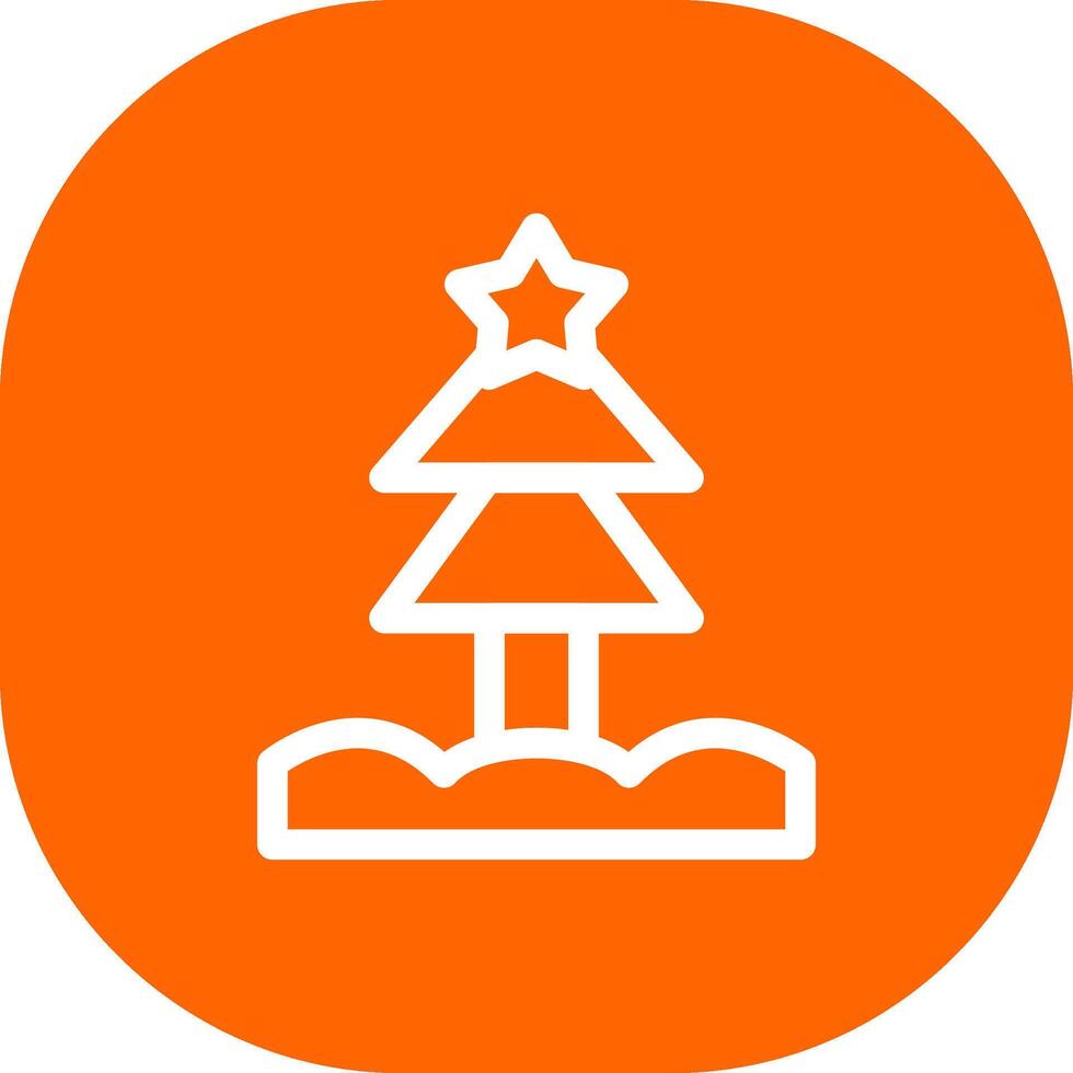 Christmas Tree Creative Icon Design vector