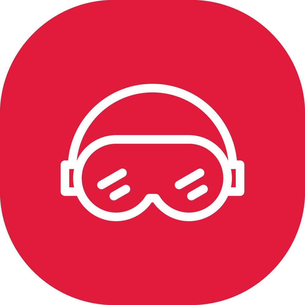 Ski Goggles Creative Icon Design vector