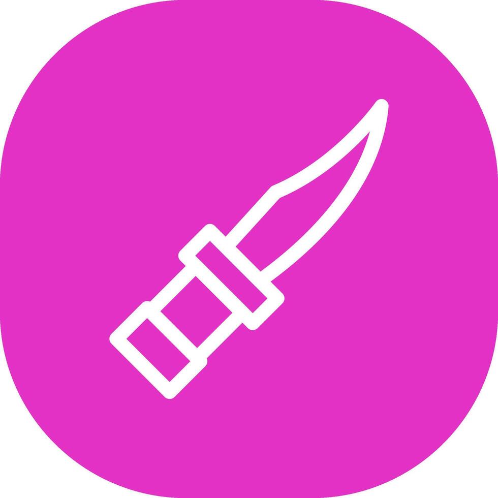 cuchillo de policía diseño de icono creativo vector