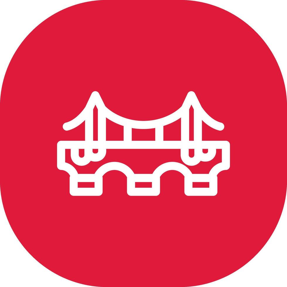 Bridge Creative Icon Design vector