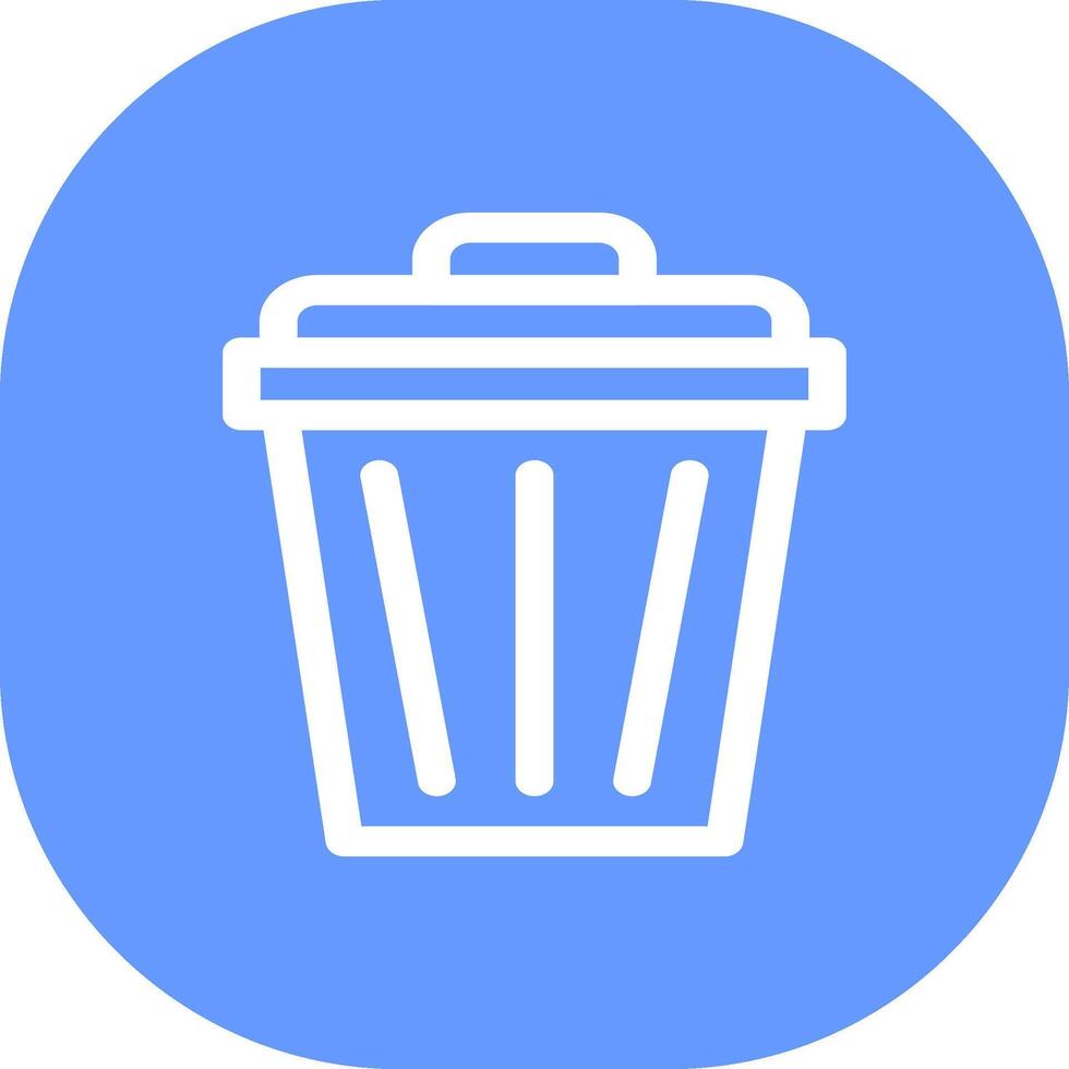 Trash Can Creative Icon Design vector