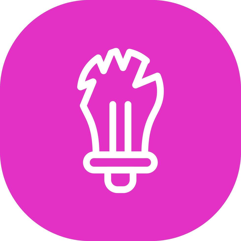 Bulb Creative Icon Design vector