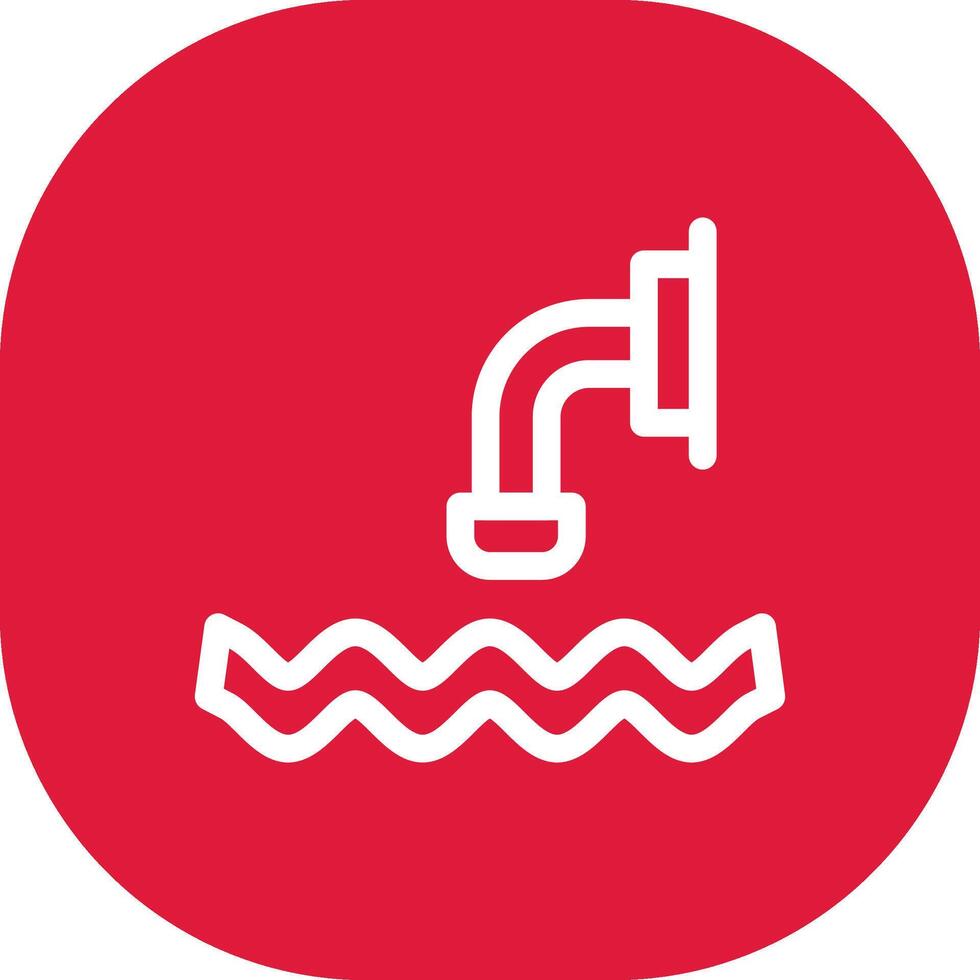 Waste Water Creative Icon Design vector