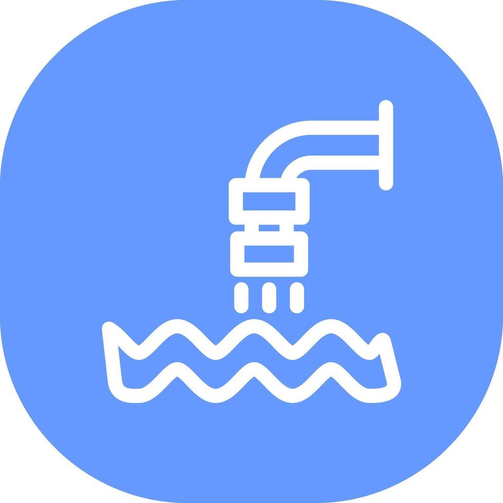 diseño de icono creativo de aguas residuales vector