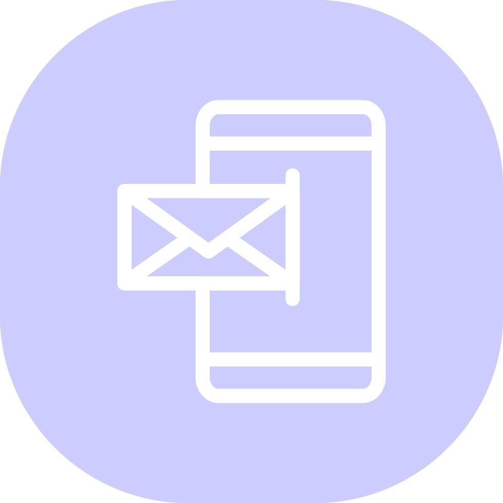 Mobile Email Creative Icon Design vector