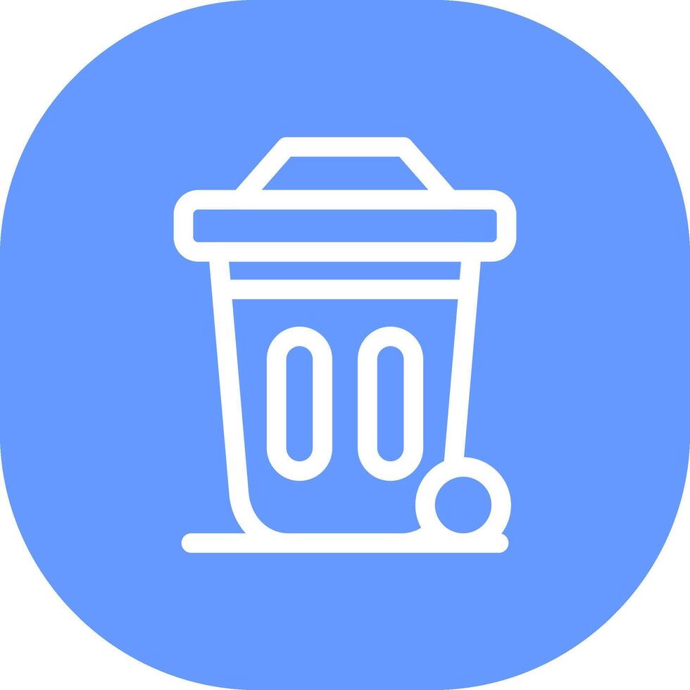 Dustbin Creative Icon Design vector