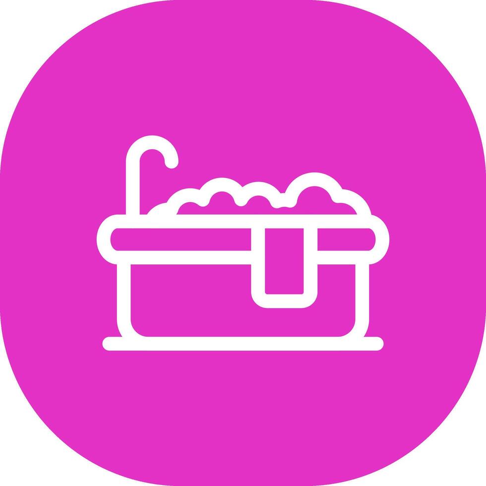 Bathtub Creative Icon Design vector