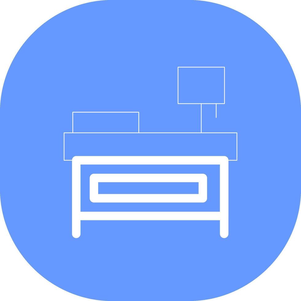 Bedside Table Creative Icon Design vector